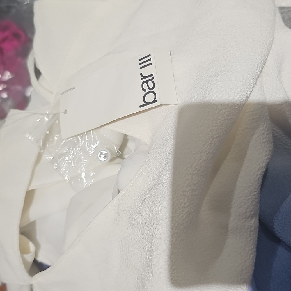 Bar III Ombre Maxi Dress - Blue and WhiteSleevesless White & Blue Size small nwt - Picture 12 of 12